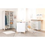 Chambre bb complte roba - leon - lit 60x120 transformable + commode  langer volutive + armoire 3 ...