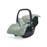 Chanceliere jollein - 025 - 811 - 65371 - chanceliere tricotee pour siege bebe stonegreen 82 x 42 cm