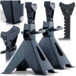 Chandelles pour voiture - humberg hm - 384 - 3 tonnes - hauteur rglable - patins caoutchouc