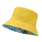 Chapeau bob réversible - jaune - coton de haute qualité - taille adulte - mixte Chapeau bob réversible - jaune - coton de haute qualité - taille adulte - mixte