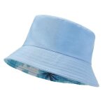Chapeau bob r�versible - enfant - bleu - coton - confort optimal