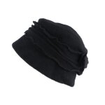 Chapeau femme laine beret toque noir hiver mode felicy - noir
