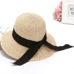 Chapeau de paille femme femmes chapeaux de soleil upf 50 + pliable �t� large bord chapeau de paille anti ...