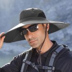 Chapeau homme - chapeau anti uv femme - chapeau soleil homme - tte 58 - 60cm - large bord casquette ...