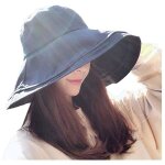 Chapeau de plage femme chapeau d�t� pliable � large bord capeline plage chapeau de seau chapeau de jardin ...