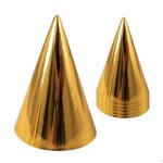 Chapeau pointu carton - lot de 6 - or - ptit clown - 21801 - accessoire de fte