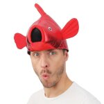 Chapeau poisson - ptit clown - ptit clown - rouge - adulte - carnaval / halloween
