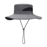 Chapeau anti - uv - gris foncé - 100% polyester - upf 50 + - pliable et léger Chapeau anti - uv - gris foncé - 100% polyester - upf 50 + - pliable et léger