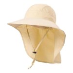 Chapeau de soleil unisexe upf 50 + chapeau de soleil � large bord anti uv chapeaux d�t� avec protection ...