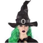 Chapeau sorcire noir et argent - atosa - halloween - adulte - intrieur