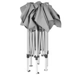 Chapiteau hexagonal - mango - pliable - tente escamotable - gris 36x31 m t103