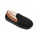 Charentaise fourre homme pantoufle premium mu9733 noir