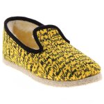 Charentaises message jaune mixte