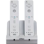 Charge station + 2 batteries rechargeables - wii - blanc - filaire - chargeur