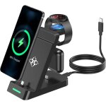 Chargeur 3 en 1 station de charge rapide pour samsung chargeur induction montre pour samsung galaxy watch ...