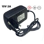 Chargeur adaptateur secteur 15v 2a polarit inverse negatif au centre embout 5. 5mm * 2. 5mm
