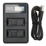 Chargeur de batterie double usb 5 v pour batterie dappareil photo fujifilm xs10 xt3 xt30 xt20 xt10 xt2 ...