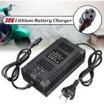 Chargeur de batterie electrique scooter moto v�lo 36v lithium - boh - 3 broches - noir