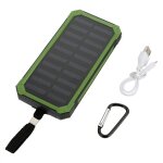 Chargeur de batterie externe portable  nergie solaire 20000 mah avec 6 led vertes
