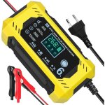 Chargeur de batterie intelligent 12v 6a chargeur batterie moto avec �cran tactile lcd reconditionnement ...