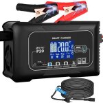Chargeur de batterie intelligent 20 a 12v / 24v chargeur batterie voitures chargeur batterie de mainteneur ...