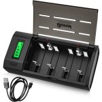 Chargeur de batterie lcd universel chargeur de batterie rapide pour piles aa / aaa / sc / c / d / 9 v ...