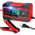 Chargeur de batterie - aimoonsa - 10 a / 5 a (12v / 24v) - intelligent - �cran lcd tactile - 5 modes