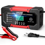 Chargeur de batterie voiture 10a 12v lifepo4 chargeur intelligent pour auto moto avec 5 modes rparation ...