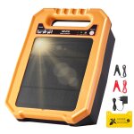 Chargeur de cl�ture �lectrique solaire - vevor - 03 j - �lectrificateur de cl�ture �lectrique - pour ...