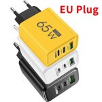Chargeur gan total 65w usb type c pd charge rapide adaptateur mural universel pour tlphone portable ...