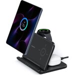 Chargeur induction 3 - en - 1 - 1001 piles batteries - samsung z fold 6 / 5 / 4 - charge sans fil - pliable ...