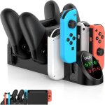 Chargeur compatible avec nintendo switch pour joyconssupport de chargeur multifonction pour manette de ...
