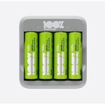 Chargeur piles rechargeables aa et aaa - 4 piles aa minh rechargeables incluses 100% peakpower chargeur ...