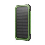 Chargeur power bank - 20000mah - solaire - double usb - kit diy - vert