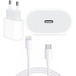 Chargeur rapide 18w + cable usb - c lightning pour iphone 12 - 12 mini - 12 pro - 12 pro max - 11 - 11 ...