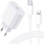 Chargeur rapide 20w + cable pour ipad 4 5 6 7 8 9 ipad air g�n�ration 1 2 3 ipad pro 1�re 2 �me g�n�ration ...
