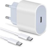 Chargeur rapide 20w avec c�ble usb type - c charge rapide pd compatible avec smartphones type - c pour ...