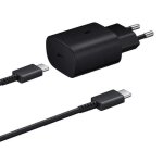 Chargeur rapide 25w + cable usb - c usb - c pour samsung galaxy s23 5g 6. 1 - noir - yuan yuan