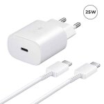 Chargeur rapide 25w usb - c + c�ble usb - c vers usb - c pour samsung galaxy tab s9 ultra 14. 6 couleur ...