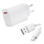 Chargeur rapide 33w + cable usb usb - c pour iphone 15 plus 6. 7 - blanc - yuan yuan