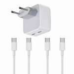 Chargeur rapide 35w double usb c + 2 cbles usb - c vers usb - c pour asus zenfone 10 5g 5. 92 - yuan ...
