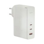 Chargeur rapide baseus gan 5 pro 2c + u 140w version europ�enne couleur : blanc.