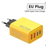 Chargeur rapide multiport 120 w - 4 ports pour t�l�phone portable - tekplay - compatible toutes marques. ...
