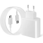 Chargeur super rapide usb - c 45 w type c pr secteur rapide avec 2 m 5a cble usb c pour samsung galaxy ...