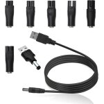 Chargeur de rasoir 5v universelkit dadaptateur dalimentation polyvalent avec 7 embouts connecteurs compatible ...