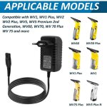 Chargeur de remplacement 5. 5v pour karcher vitre wv1 wv2 wv5 wv60 wv75 wv70 wv classic plus chargeur ...