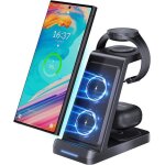 Chargeur compatible pour sam sung galaxy watch 7 / ultra / 6 / 5 / 5 pro 4 / 3 / active 2. 1 station ...
