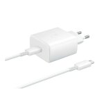 Chargeur samsung ep - ta845 usb - c 45 w avec c�ble usb - c blanc (en vrac)