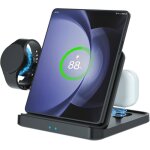Chargeur sans fil 3 en 1 chargeur induction compatible avec samsung z fold 6 / 5 / 4 / 3 / 2 pour galaxy ...