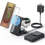 Chargeur sans fil magnétique pliable 3 en 1 pour samsung station de charge rapide mag - safe pour galaxy ... Chargeur sans fil magnétique pliable 3 en 1 pour samsung station de charge rapide mag - safe pour galaxy ...